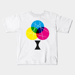 CMYK Colour Scratch Tree Kids T-Shirt